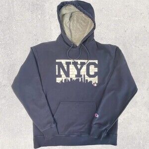 New York City Champion Hoodie Unisex Size: Large